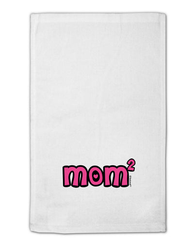 Mom Squared - Cute Mom of Two Design 11&#x22;x18&#x22; Dish Fingertip Towel by TooLoud-Fingertip Towel-TooLoud-White-Davson Sales