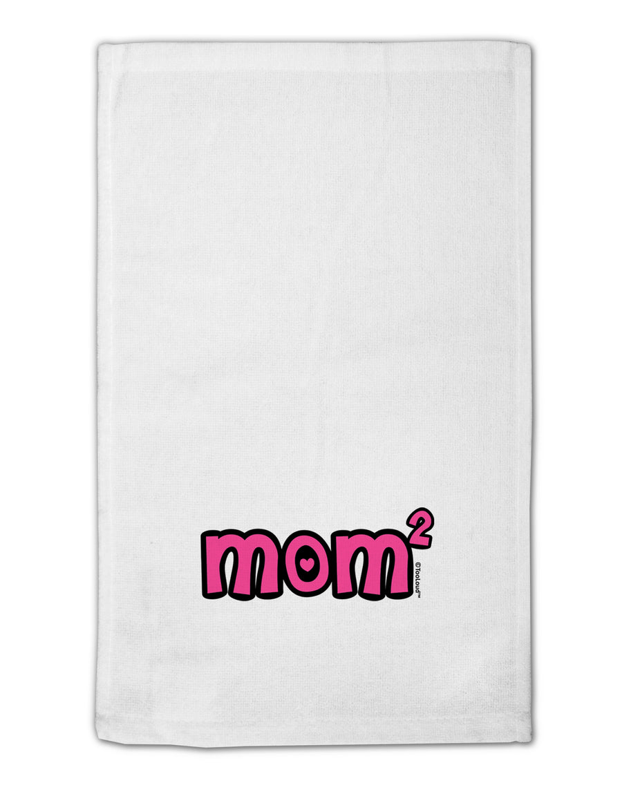 Mom Squared - Cute Mom of Two Design 11&#x22;x18&#x22; Dish Fingertip Towel by TooLoud-Fingertip Towel-TooLoud-White-Davson Sales