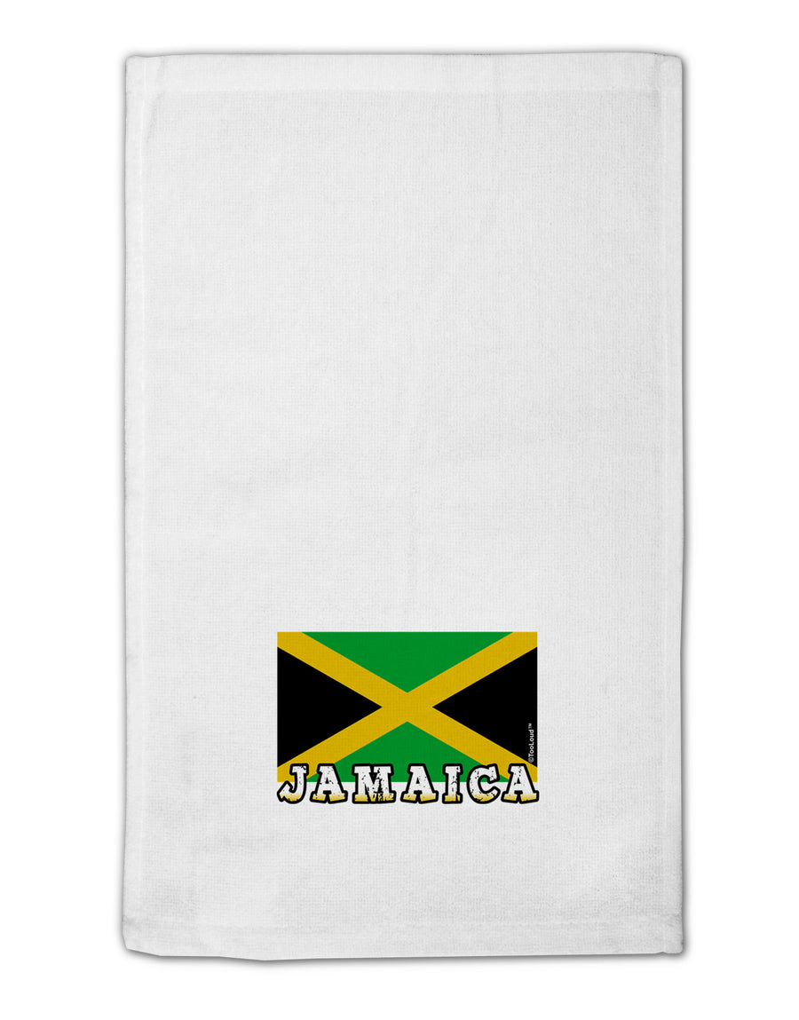 Jamaica Flag 11&#x22;x18&#x22; Dish Fingertip Towel-Fingertip Towel-TooLoud-White-Davson Sales