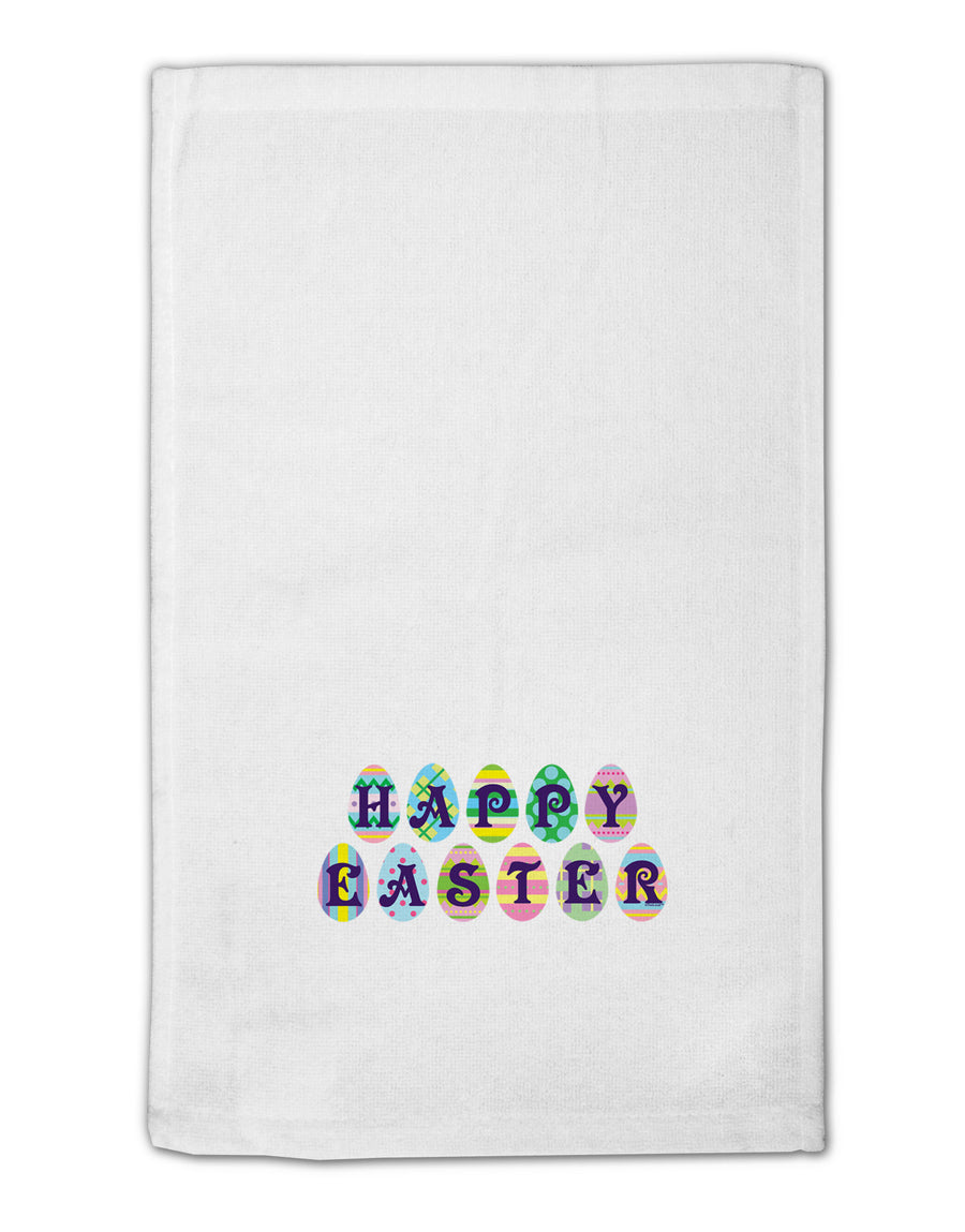 Easter Eggs Happy Easter 11&#x22;x18&#x22; Dish Fingertip Towel-Fingertip Towel-TooLoud-White-Davson Sales