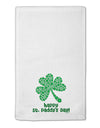 Happy St. Paddy's Day Shamrock Design 11&#x22;x18&#x22; Dish Fingertip Towel by TooLoud-Fingertip Towel-TooLoud-White-Davson Sales