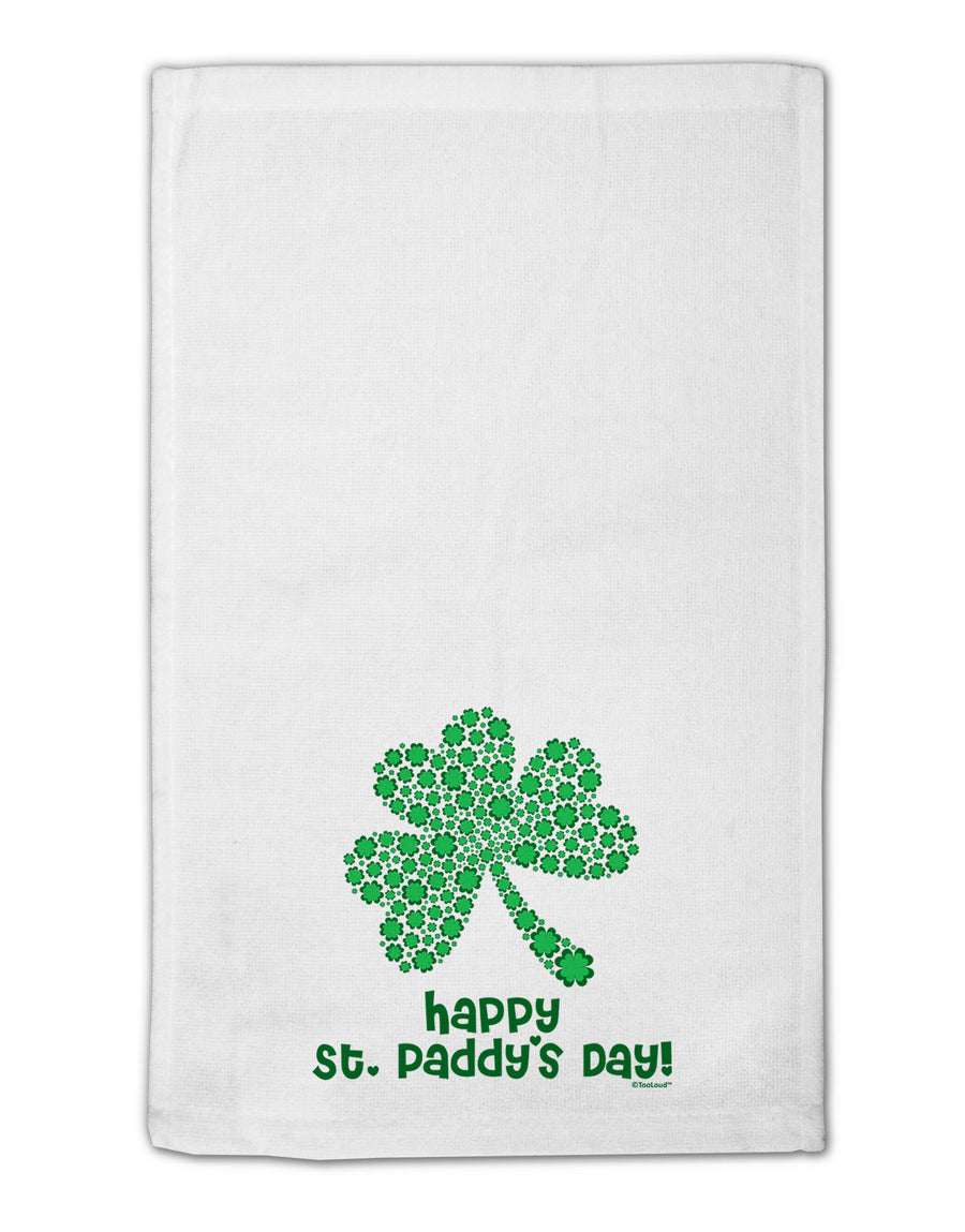 Happy St. Paddy's Day Shamrock Design 11&#x22;x18&#x22; Dish Fingertip Towel by TooLoud-Fingertip Towel-TooLoud-White-Davson Sales