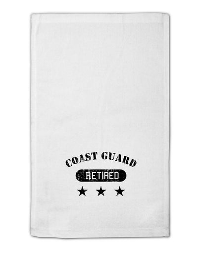 Retired Coast Guard 11&#x22;x18&#x22; Dish Fingertip Towel by TooLoud-Fingertip Towel-TooLoud-White-Davson Sales