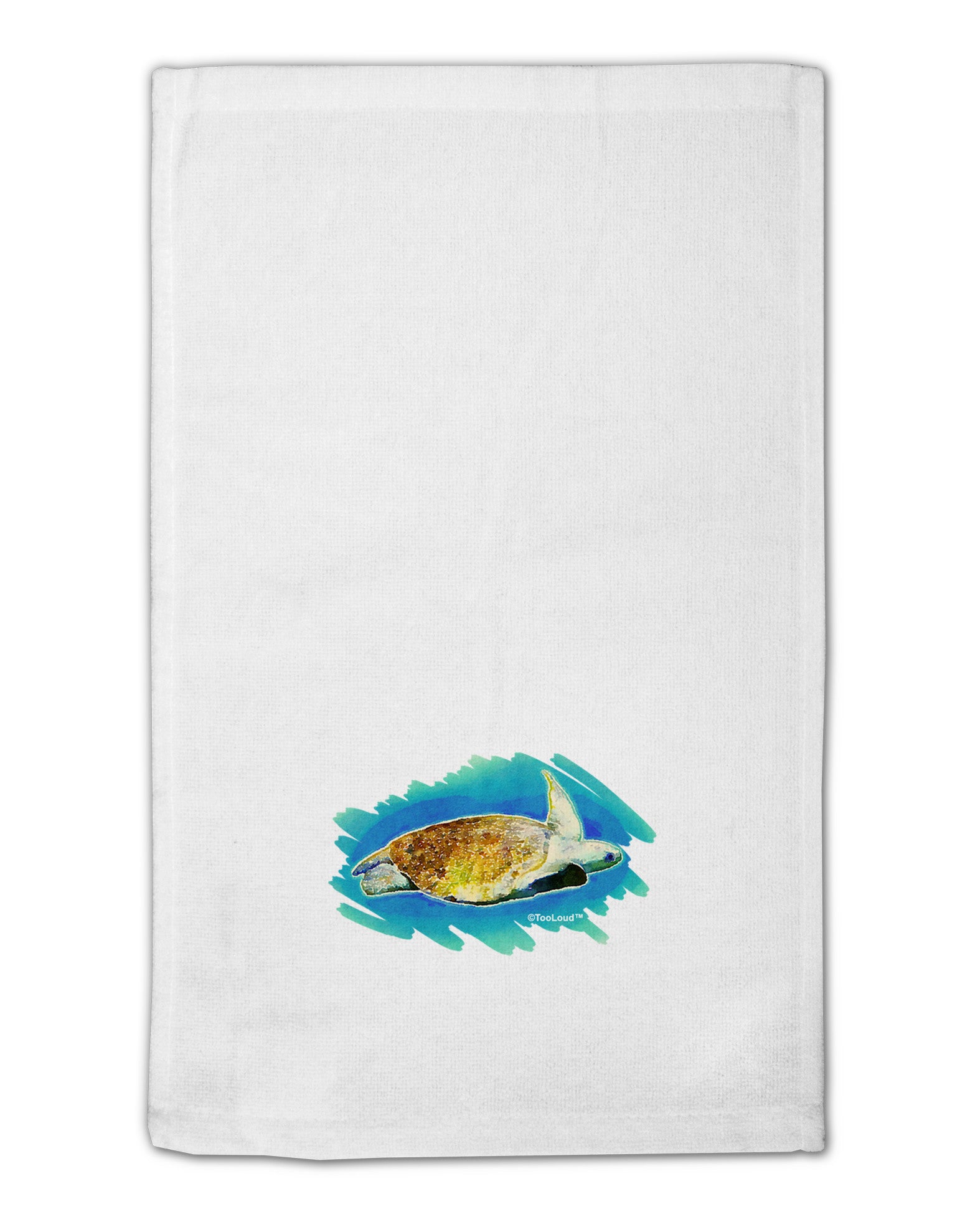 Turtle Watercolor 11&#x22;x18&#x22; Dish Fingertip Towel-Fingertip Towel-TooLoud-White-Davson Sales