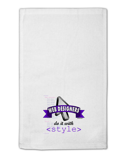 TooLoud Web Designers - Style 11&#x22;x18&#x22; Dish Fingertip Towel-Fingertip Towel-TooLoud-White-Davson Sales