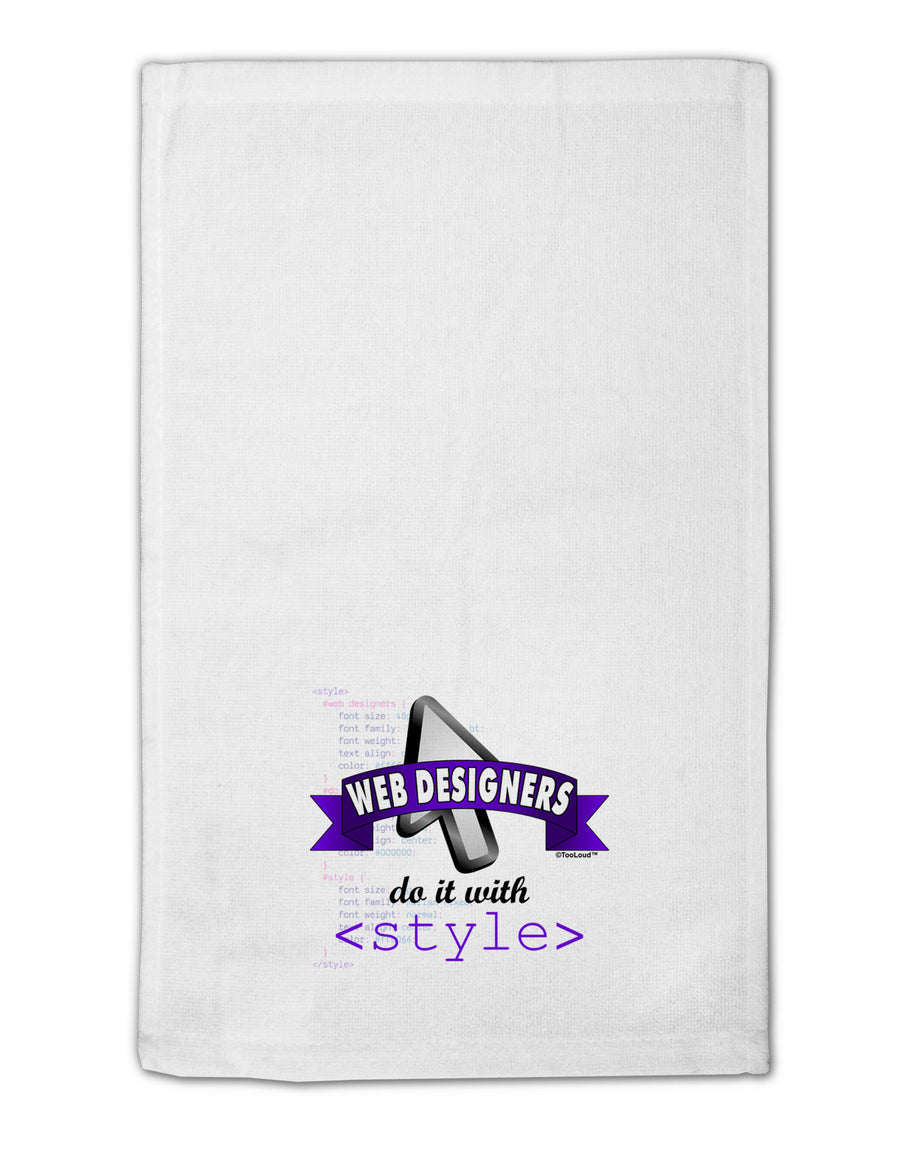 TooLoud Web Designers - Style 11&#x22;x18&#x22; Dish Fingertip Towel-Fingertip Towel-TooLoud-White-Davson Sales