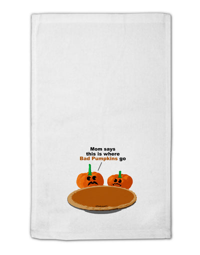 Where Bad Pumpkins Go 11&#x22;x18&#x22; Dish Fingertip Towel-Fingertip Towel-TooLoud-White-Davson Sales