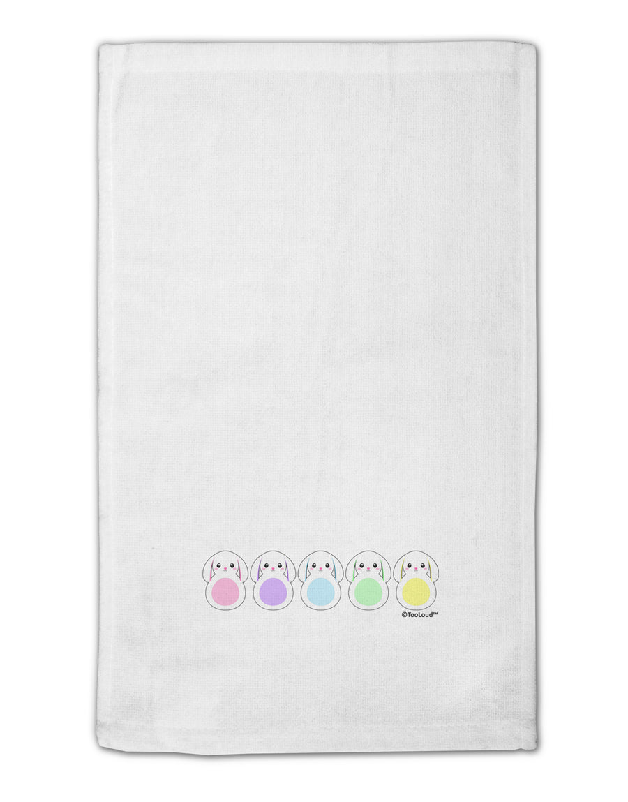 Cute Pastel Bunnies 11&#x22;x18&#x22; Dish Fingertip Towel by TooLoud-Fingertip Towel-TooLoud-White-Davson Sales