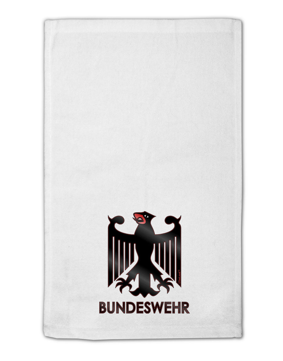 Bundeswehr Logo with Text 11&#x22;x18&#x22; Dish Fingertip Towel-Fingertip Towel-TooLoud-White-Davson Sales