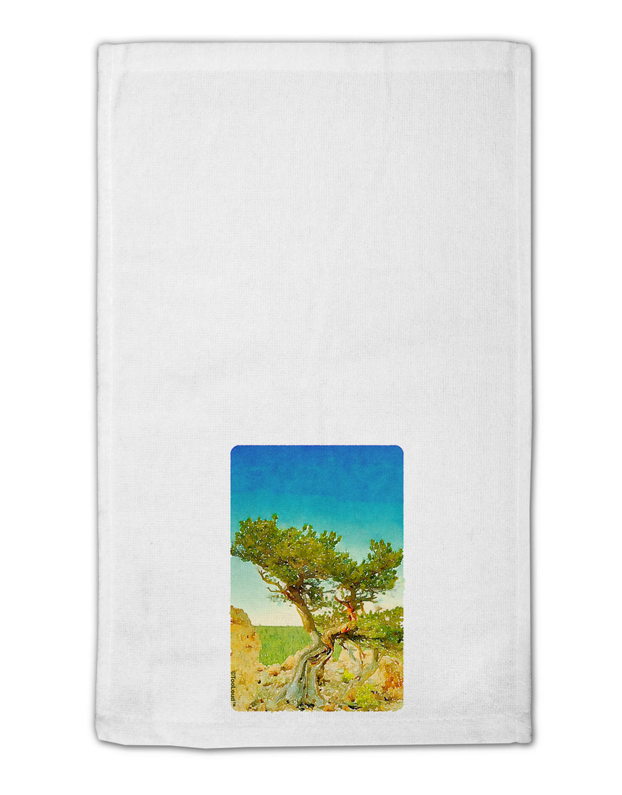 Colorado Tree Watercolor 11&#x22;x18&#x22; Dish Fingertip Towel-Fingertip Towel-TooLoud-White-Davson Sales