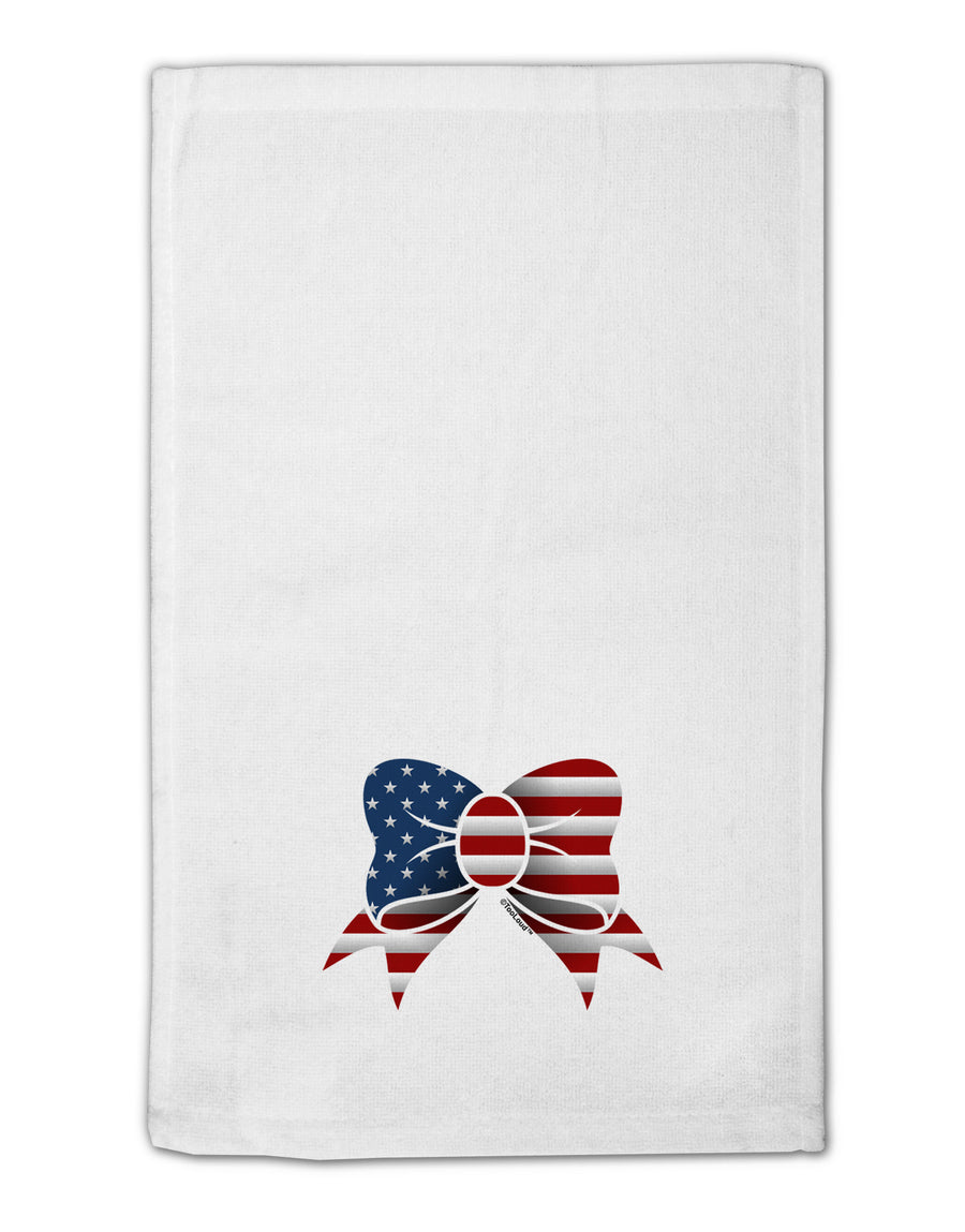 Patriotic Bow 11&#x22;x18&#x22; Dish Fingertip Towel-Fingertip Towel-TooLoud-White-Davson Sales