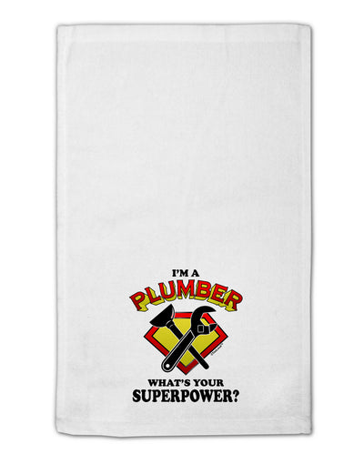 Plumber - Superpower 11&#x22;x18&#x22; Dish Fingertip Towel-Fingertip Towel-TooLoud-White-Davson Sales