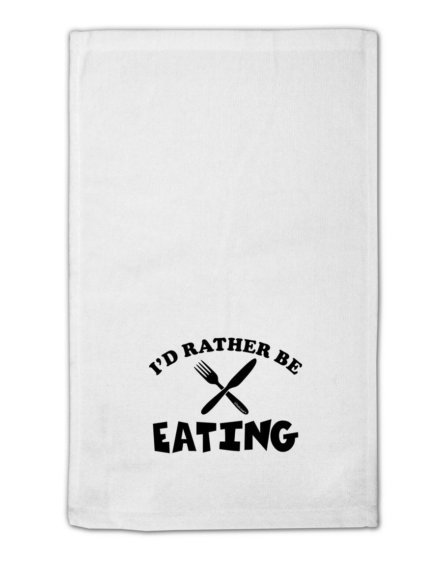 I'd Rather Be Eating 11&#x22;x18&#x22; Dish Fingertip Towel-Fingertip Towel-TooLoud-White-Davson Sales