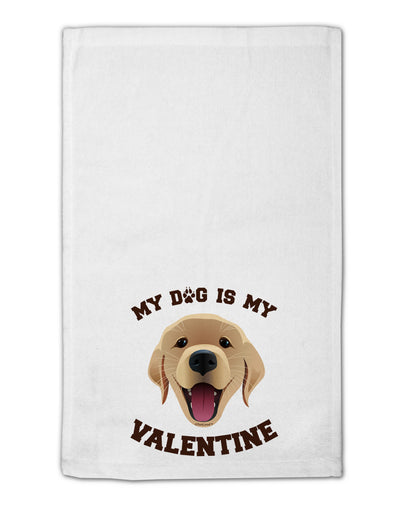 My Dog is my Valentine Gold Yellow 11&#x22;x18&#x22; Dish Fingertip Towel-Fingertip Towel-TooLoud-White-Davson Sales