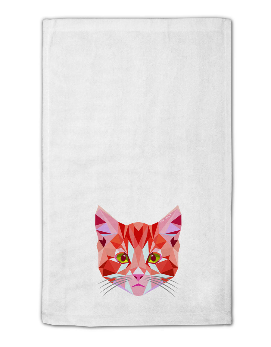 Geometric Kitty Red 11&#x22;x18&#x22; Dish Fingertip Towel-Fingertip Towel-TooLoud-White-Davson Sales