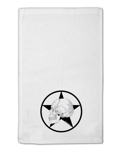 White Skull With Star 11&#x22;x18&#x22; Dish Fingertip Towel by TooLoud-Fingertip Towel-TooLoud-White-Davson Sales