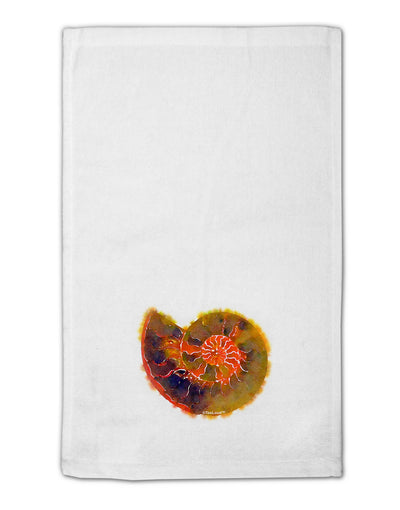 Nautilus Fossil Watercolor 11&#x22;x18&#x22; Dish Fingertip Towel-Fingertip Towel-TooLoud-White-Davson Sales