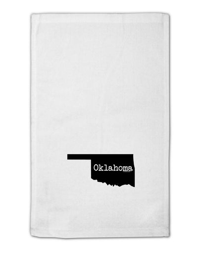 Oklahoma - United States Shape 11&#x22;x18&#x22; Dish Fingertip Towel by TooLoud-Fingertip Towel-TooLoud-White-Davson Sales