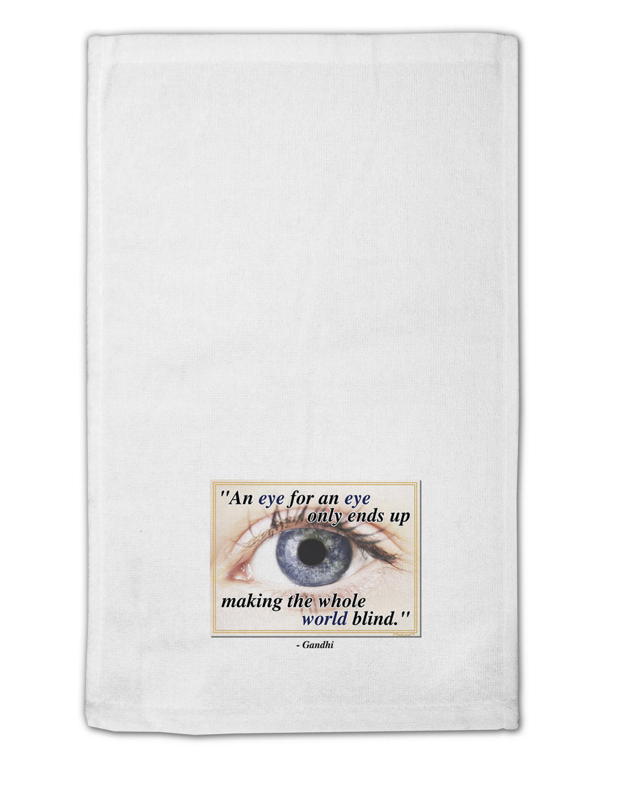 Eye For An Eye Gandhi 11&#x22;x18&#x22; Dish Fingertip Towel by TooLoud-Fingertip Towel-TooLoud-White-Davson Sales