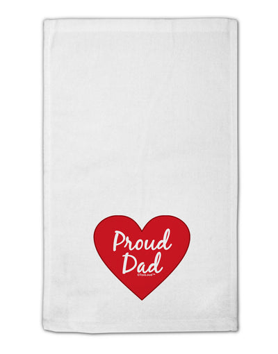 Proud Dad Heart 11&#x22;x18&#x22; Dish Fingertip Towel by TooLoud-Fingertip Towel-TooLoud-White-Davson Sales