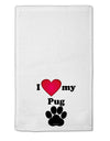 I Heart My Pug 11&#x22;x18&#x22; Dish Fingertip Towel by TooLoud-TooLoud-White-Davson Sales