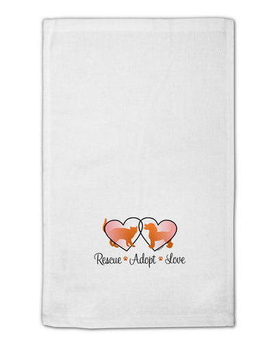 Rescue Adopt Love 11&#x22;x18&#x22; Dish Fingertip Towel-Fingertip Towel-TooLoud-White-Davson Sales