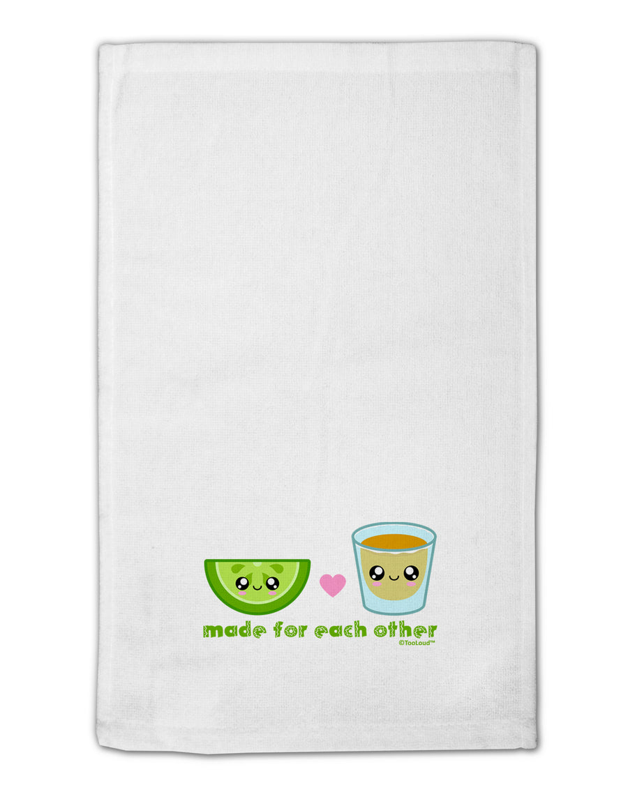 Cute Tequila Shot and Lime - Made For Each Other 11&#x22;x18&#x22; Dish Fingertip Towel by TooLoud-Fingertip Towel-TooLoud-White-Davson Sales