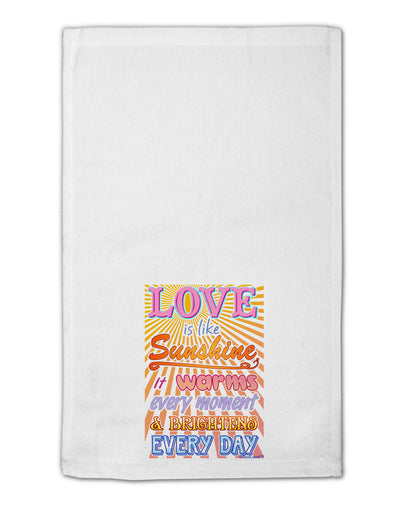 Love is like Sunshine - Sunburst 11&#x22;x18&#x22; Dish Fingertip Towel-Fingertip Towel-TooLoud-White-Davson Sales