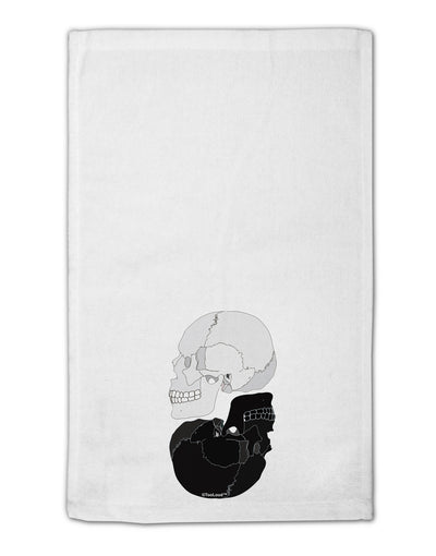 White And Black Inverted Skulls 11&#x22;x18&#x22; Dish Fingertip Towel by TooLoud-Fingertip Towel-TooLoud-White-Davson Sales