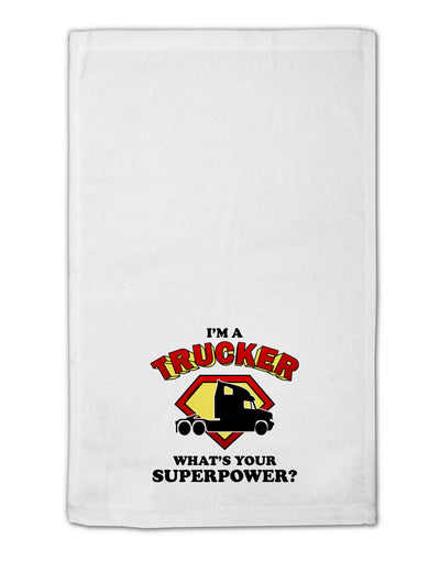 Trucker - Superpower 11&#x22;x18&#x22; Dish Fingertip Towel-Fingertip Towel-TooLoud-White-Davson Sales