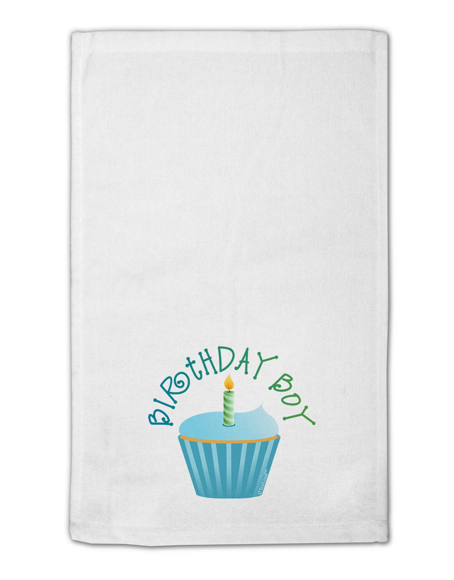 Birthday Boy - Candle Cupcake 11&#x22;x18&#x22; Dish Fingertip Towel by TooLoud-Fingertip Towel-TooLoud-White-Davson Sales