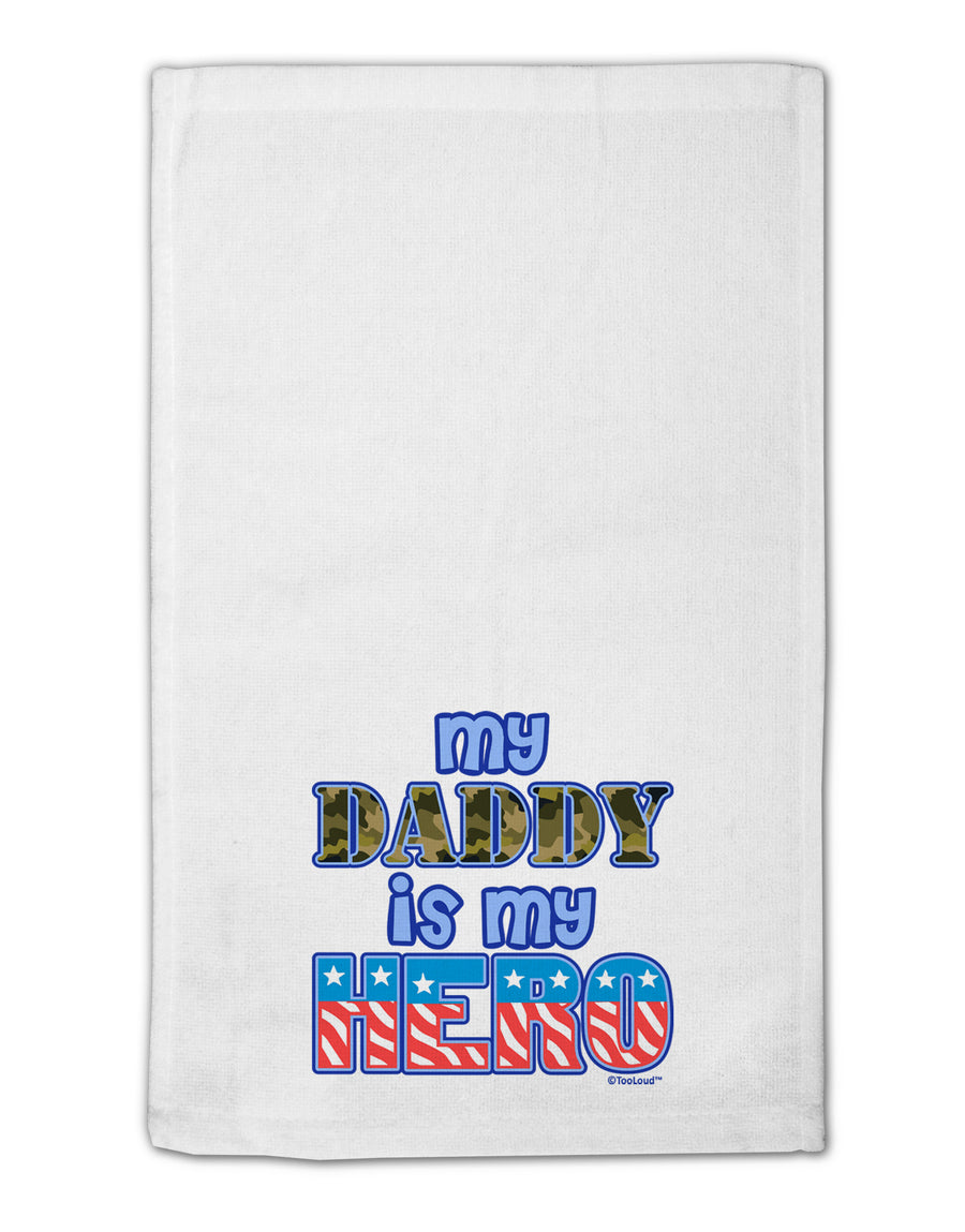 My Daddy is My Hero - Armed Forces - Blue 11&#x22;x18&#x22; Dish Fingertip Towel by TooLoud-Fingertip Towel-TooLoud-White-Davson Sales