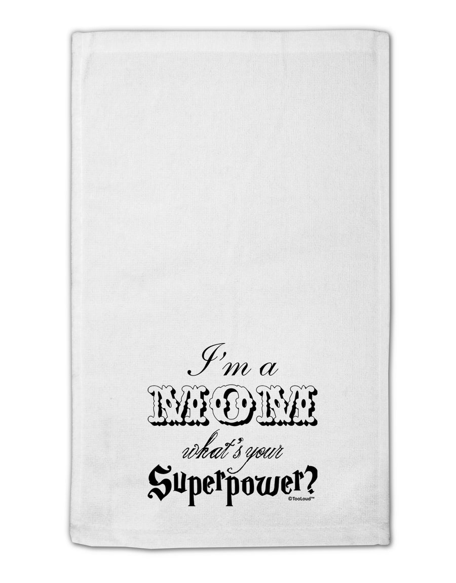 I'm a Mom - What's Your Superpower 11&#x22;x18&#x22; Dish Fingertip Towel by TooLoud-Fingertip Towel-TooLoud-White-Davson Sales