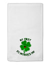 My First St. Patrick's Day 11&#x22;x18&#x22; Dish Fingertip Towel-Fingertip Towel-TooLoud-White-Davson Sales