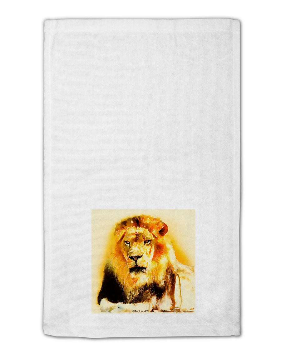 Lion Watercolor 4 11&#x22;x18&#x22; Dish Fingertip Towel-Fingertip Towel-TooLoud-White-Davson Sales