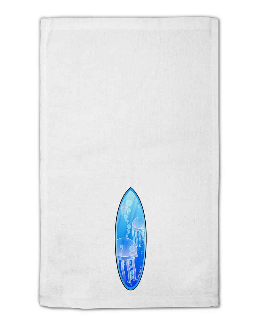 Jellyfish Surfboard 11&#x22;x18&#x22; Dish Fingertip Towel by TooLoud-Fingertip Towel-TooLoud-White-Davson Sales