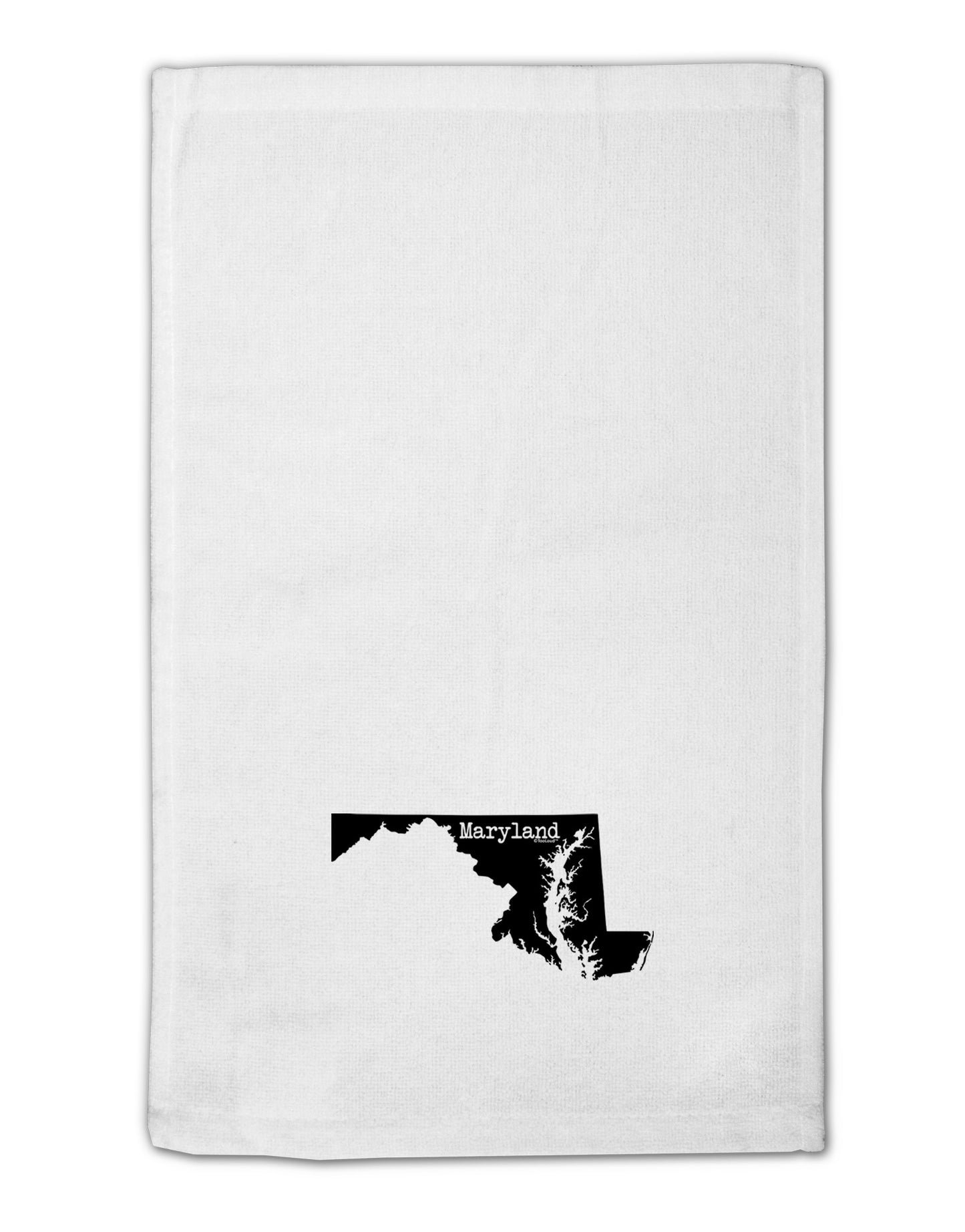 Maryland - United States Shape 11&#x22;x18&#x22; Dish Fingertip Towel-Fingertip Towel-TooLoud-White-Davson Sales