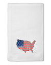 United States Cutout - American Flag Distressed 11&#x22;x18&#x22; Dish Fingertip Towel by TooLoud-Fingertip Towel-TooLoud-White-Davson Sales