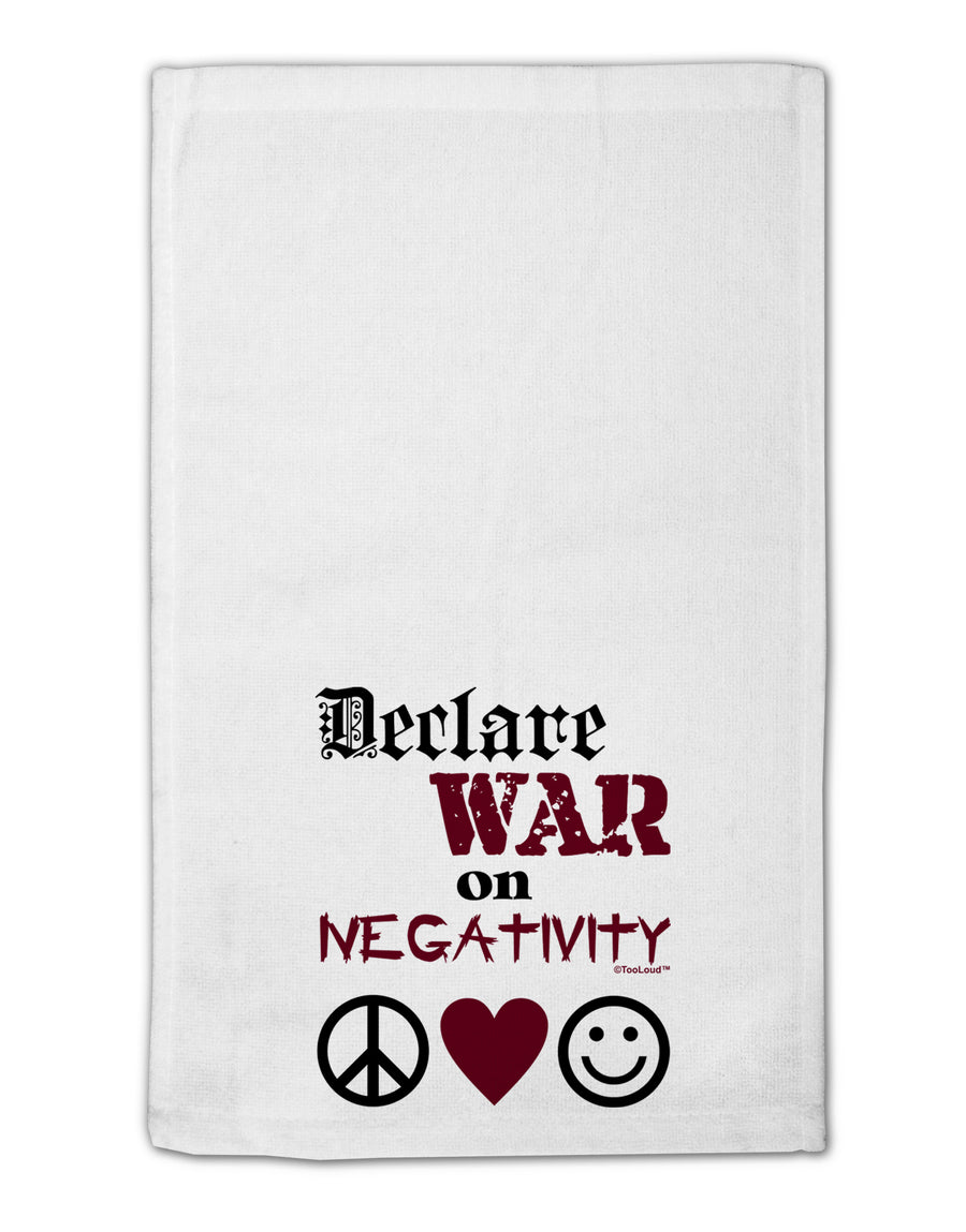 Declare War on Negativity 11&#x22;x18&#x22; Dish Fingertip Towel by TooLoud-Fingertip Towel-TooLoud-White-Davson Sales