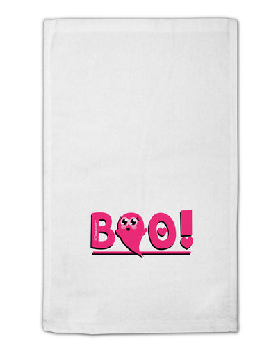 Cute Boo Text Pink 11&#x22;x18&#x22; Dish Fingertip Towel-Fingertip Towel-TooLoud-White-Davson Sales