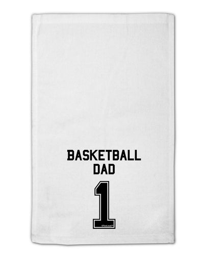 Basketball Dad Jersey 11&#x22;x18&#x22; Dish Fingertip Towel by TooLoud-Fingertip Towel-TooLoud-White-Davson Sales