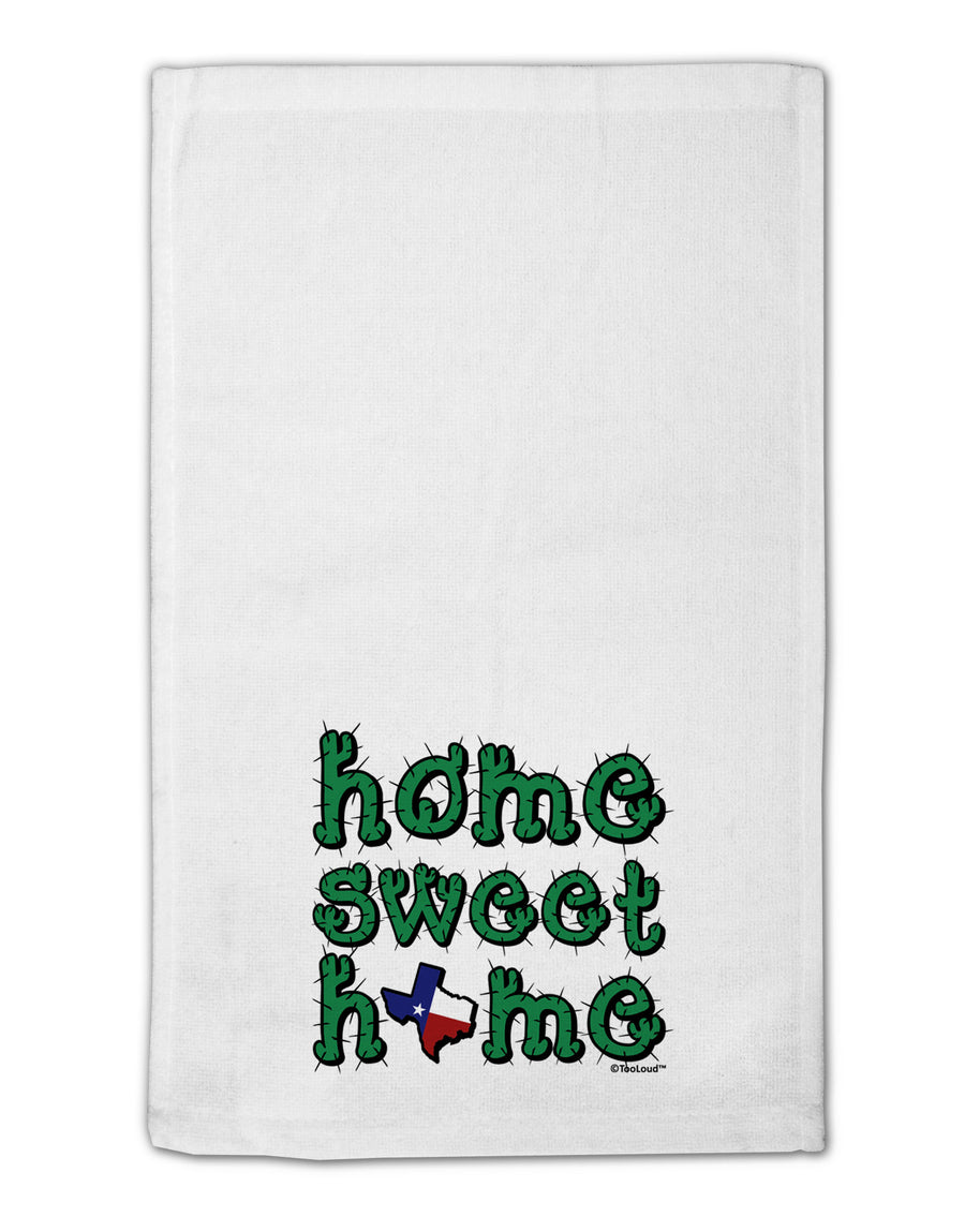 Home Sweet Home - Texas - Cactus and State Flag 11&#x22;x18&#x22; Dish Fingertip Towel by TooLoud-Fingertip Towel-TooLoud-White-Davson Sales