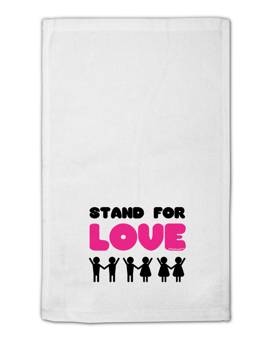 Stand For Love Pink 11&#x22;x18&#x22; Dish Fingertip Towel-Fingertip Towel-TooLoud-White-Davson Sales