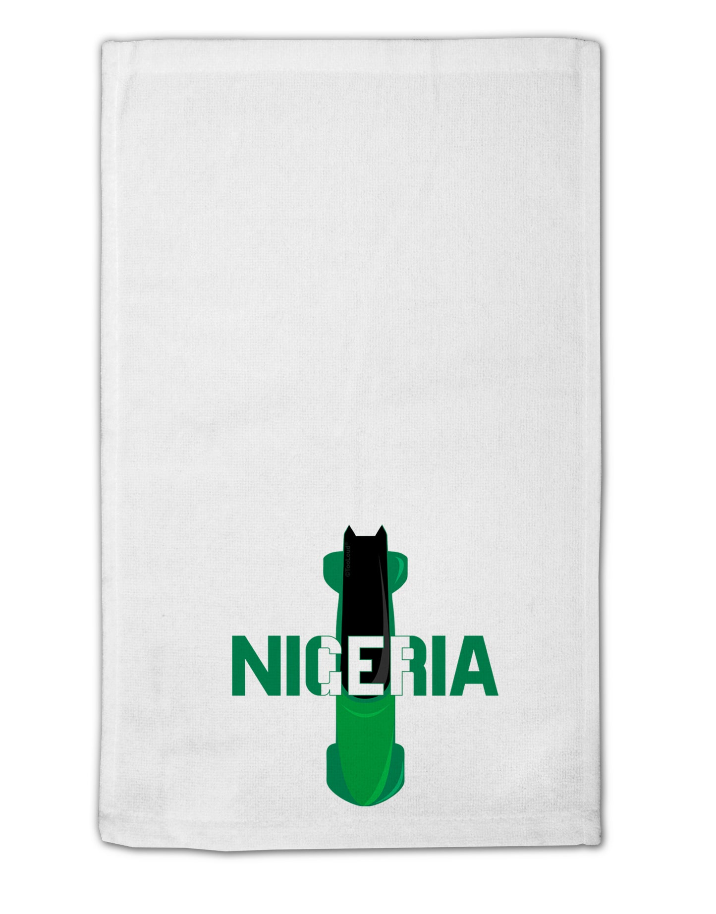 Nigeria Bobsled 11&#x22;x18&#x22; Dish Fingertip Towel by TooLoud-TooLoud-White-Davson Sales