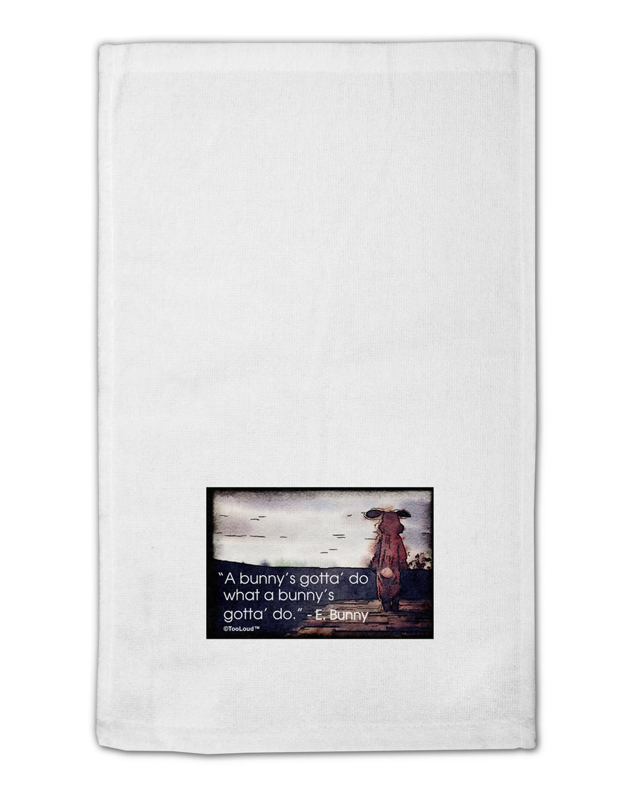 A Bunny's Gotta Do - Easter Bunny 11&#x22;x18&#x22; Dish Fingertip Towel by TooLoud-Fingertip Towel-TooLoud-White-Davson Sales