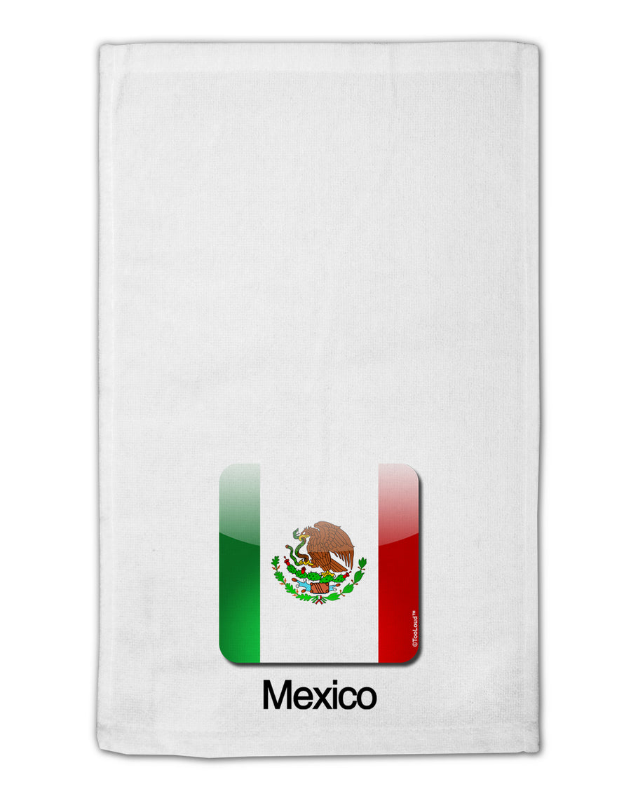 Mexican Flag App Icon - Text 11&#x22;x18&#x22; Dish Fingertip Towel by TooLoud-Fingertip Towel-TooLoud-White-Davson Sales