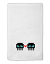 8-Bit Skull Love - Boy and Boy 11&#x22;x18&#x22; Dish Fingertip Towel-Fingertip Towel-TooLoud-White-Davson Sales