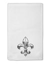 Distressed Fleur de Lis 11&#x22;x18&#x22; Dish Fingertip Towel-Fingertip Towel-TooLoud-White-Davson Sales