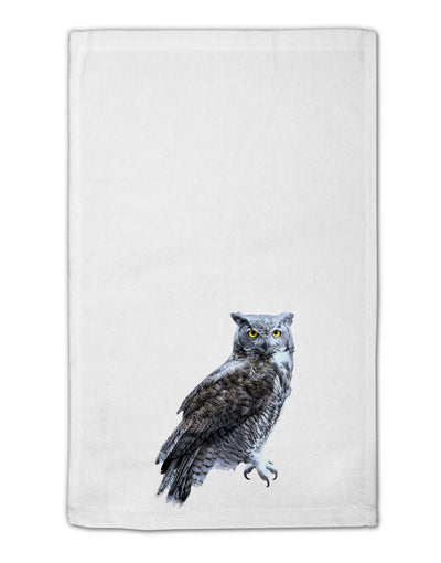 Great Horned Owl Photo 11&#x22;x18&#x22; Dish Fingertip Towel-Fingertip Towel-TooLoud-White-Davson Sales