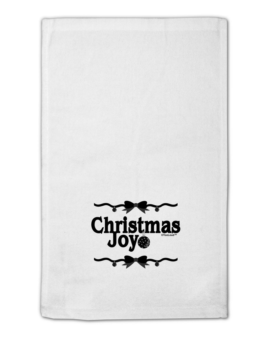 Christmas Joy BnW 11&#x22;x18&#x22; Dish Fingertip Towel-Fingertip Towel-TooLoud-White-Davson Sales